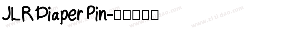 JLR Diaper Pin字体转换